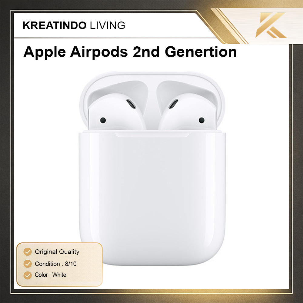 Apple AirPods Gen 2 Ori | Ex IBox | Bekas 8/10 | Suara Jernih | Siap Pakai
