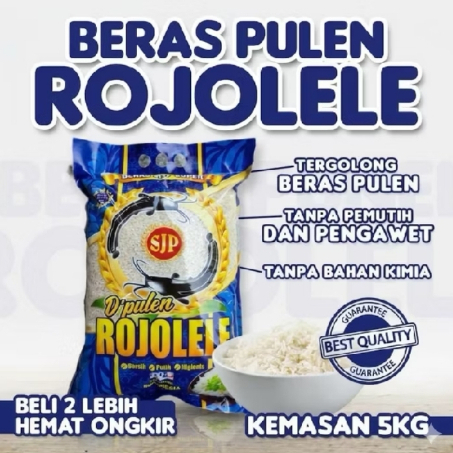 Beras 5 KG CAP ROJO LELE beras premium pulen enak bersih Termurah beras murni asli tanpa pemutih