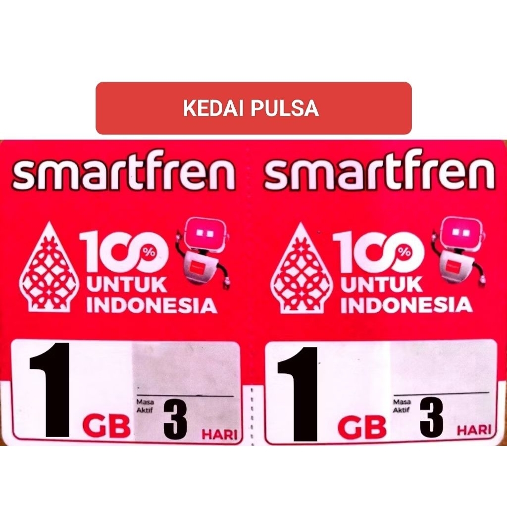 VOUCHER SMARTFREN 1GB 3HARI MURAH