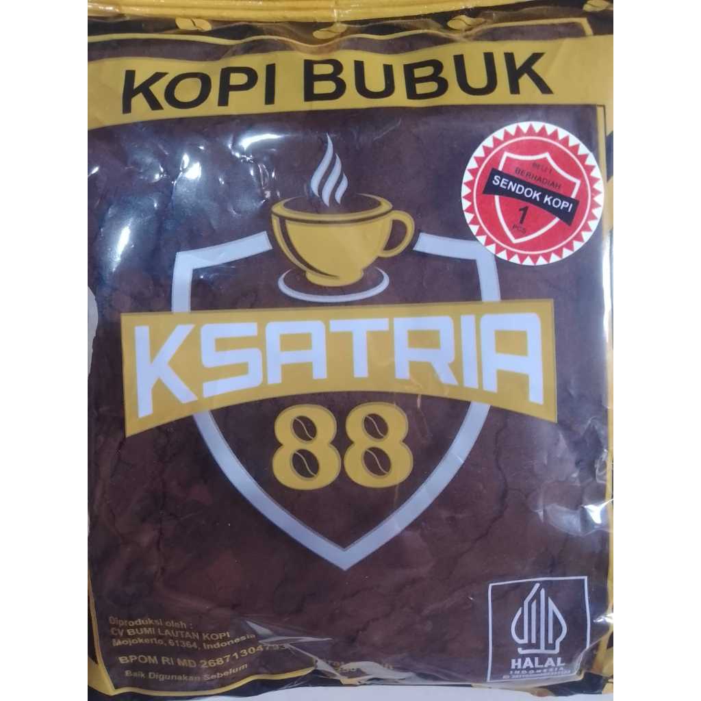 Kopi Bubuk Satria 88 250 gram, Kemasan Praktis