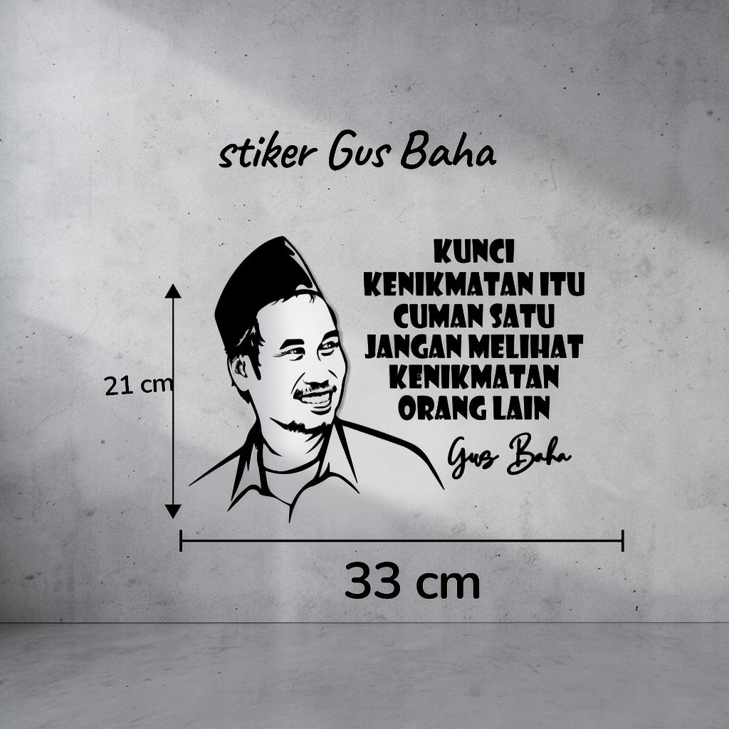 STICKER CUTTING STICKER GUS BAHA