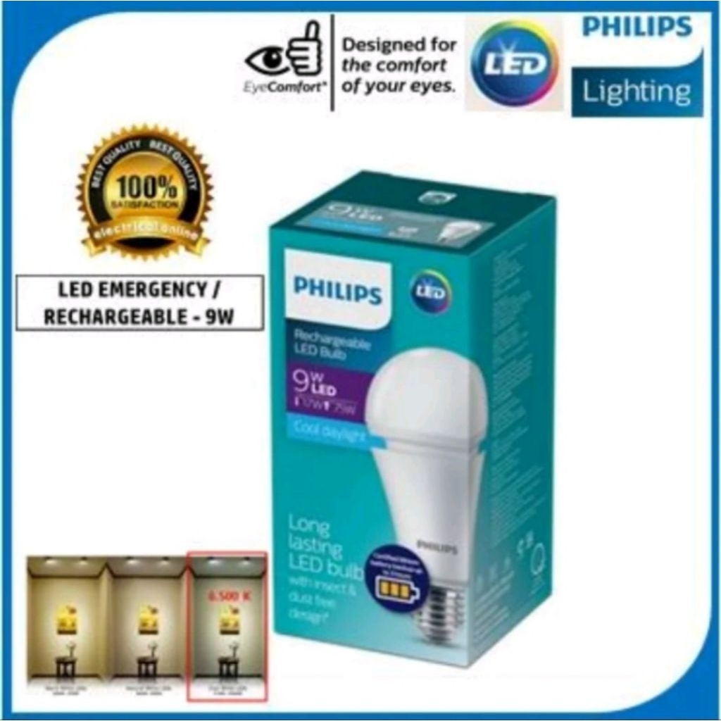 COD lampu Philips emergency 13 watt otomatis