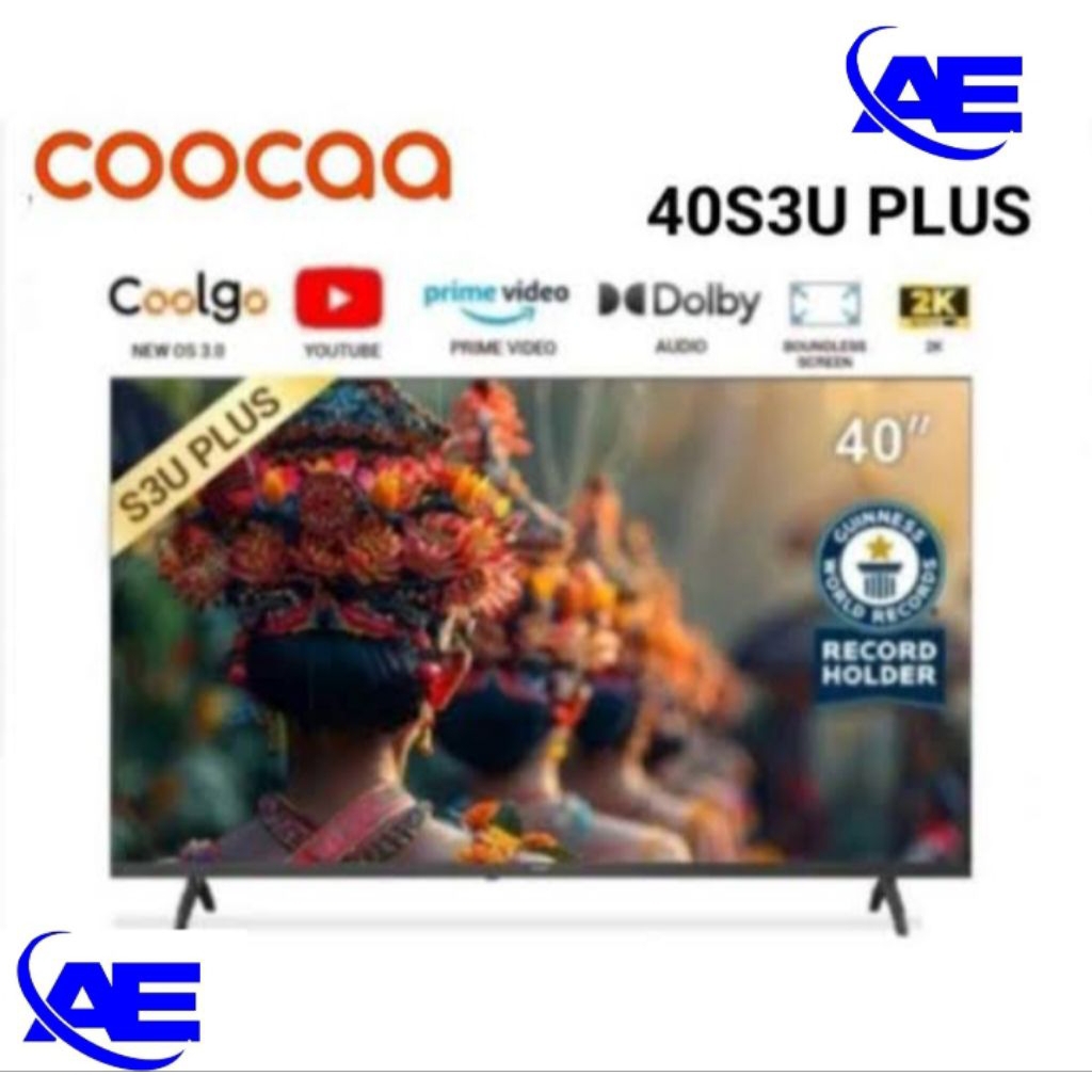 TV SMART COOCAA 40INCHI (40S3U) BERGARANSI RESMI 3THN