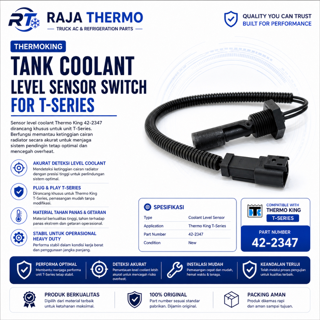 Coolant Level Sensor Thermo King T-Series PN 42-2347| Sensor Air Radiator Truck AC Refrigeration