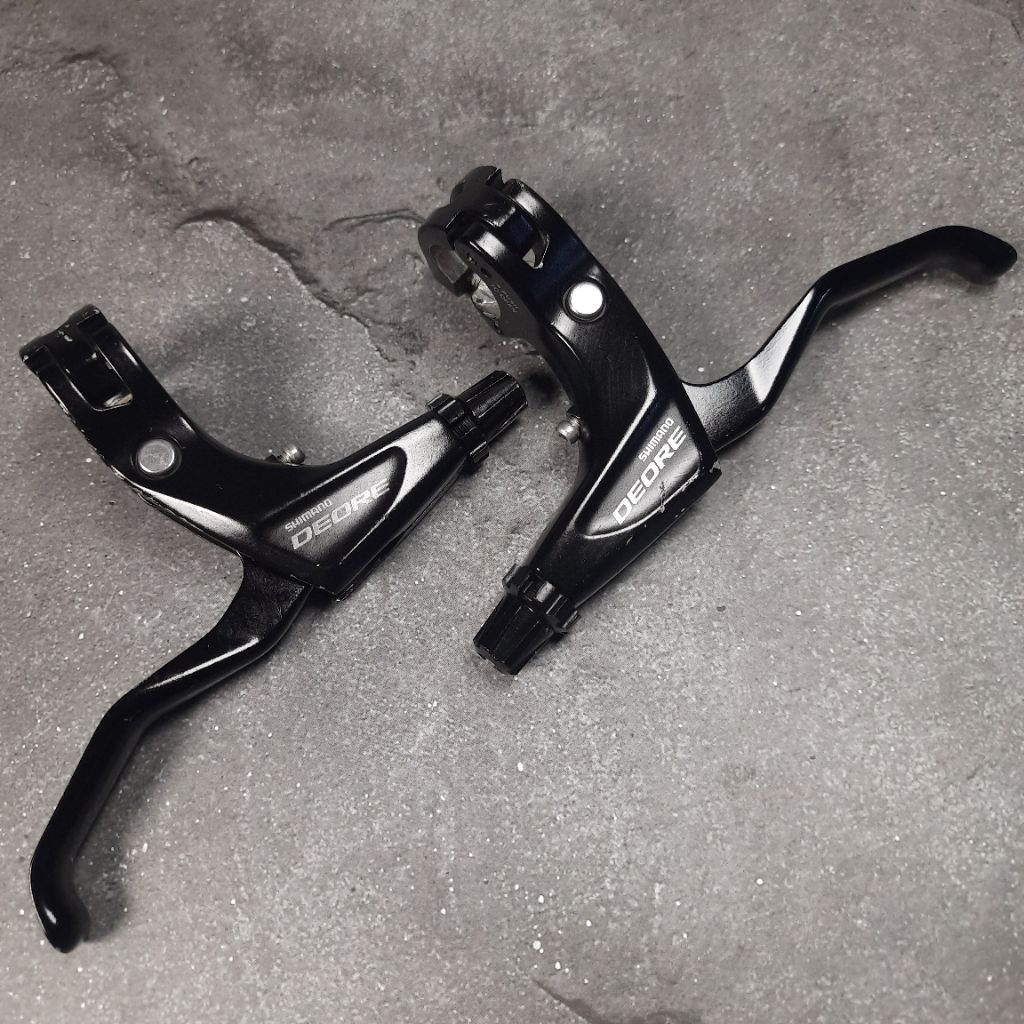 Shimano Deore Brake Lever BL-T610 Pair For V Brake - Tuas Rem Shimano Deore T610 Untuk V-Brake Sepas