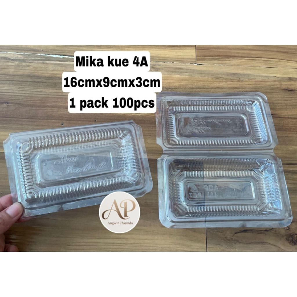 mika kue bening 4A isi 100pcs mika kue tebal mika plastik nasi kuning