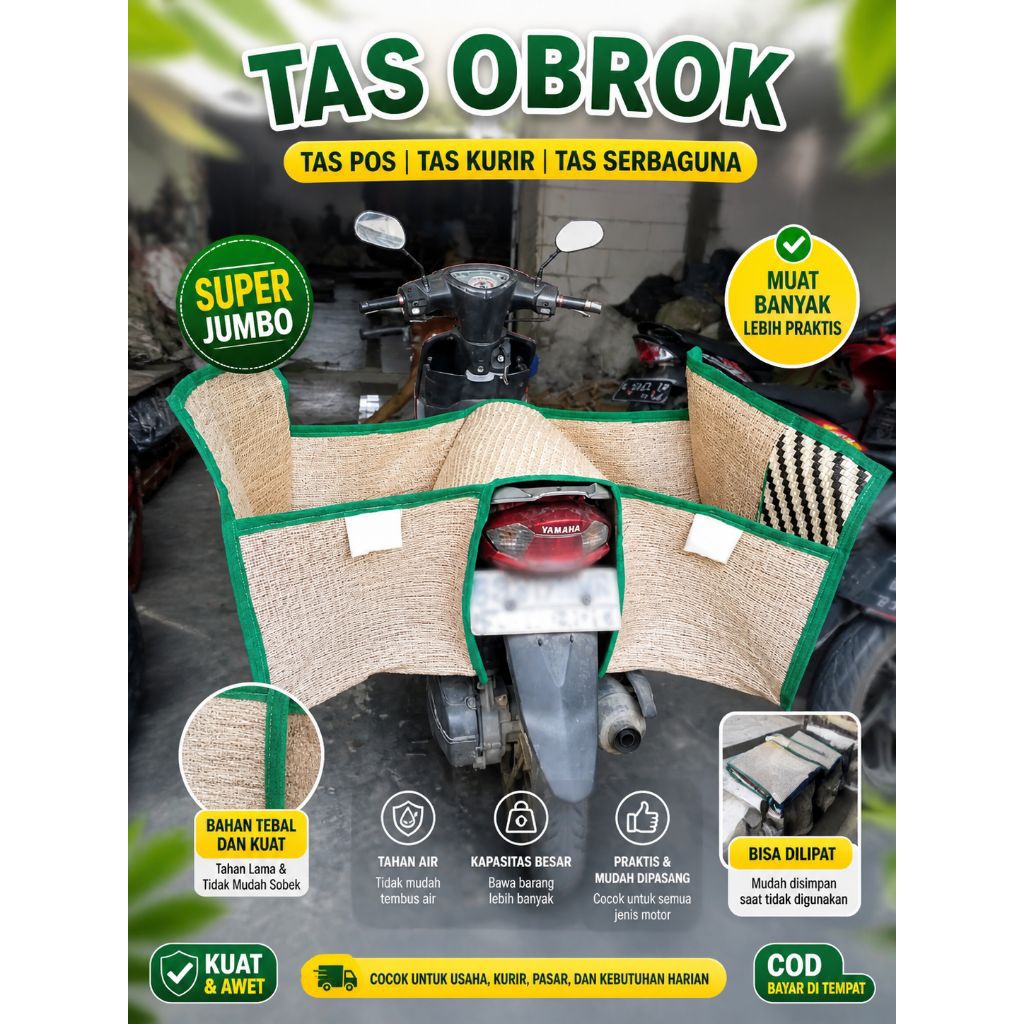 Grosir Tas Motor Bahan Goni Jumbo