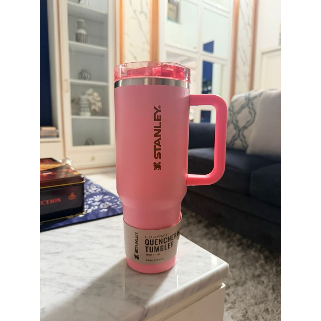 stanley tumbler pink 40oz ORI 100%