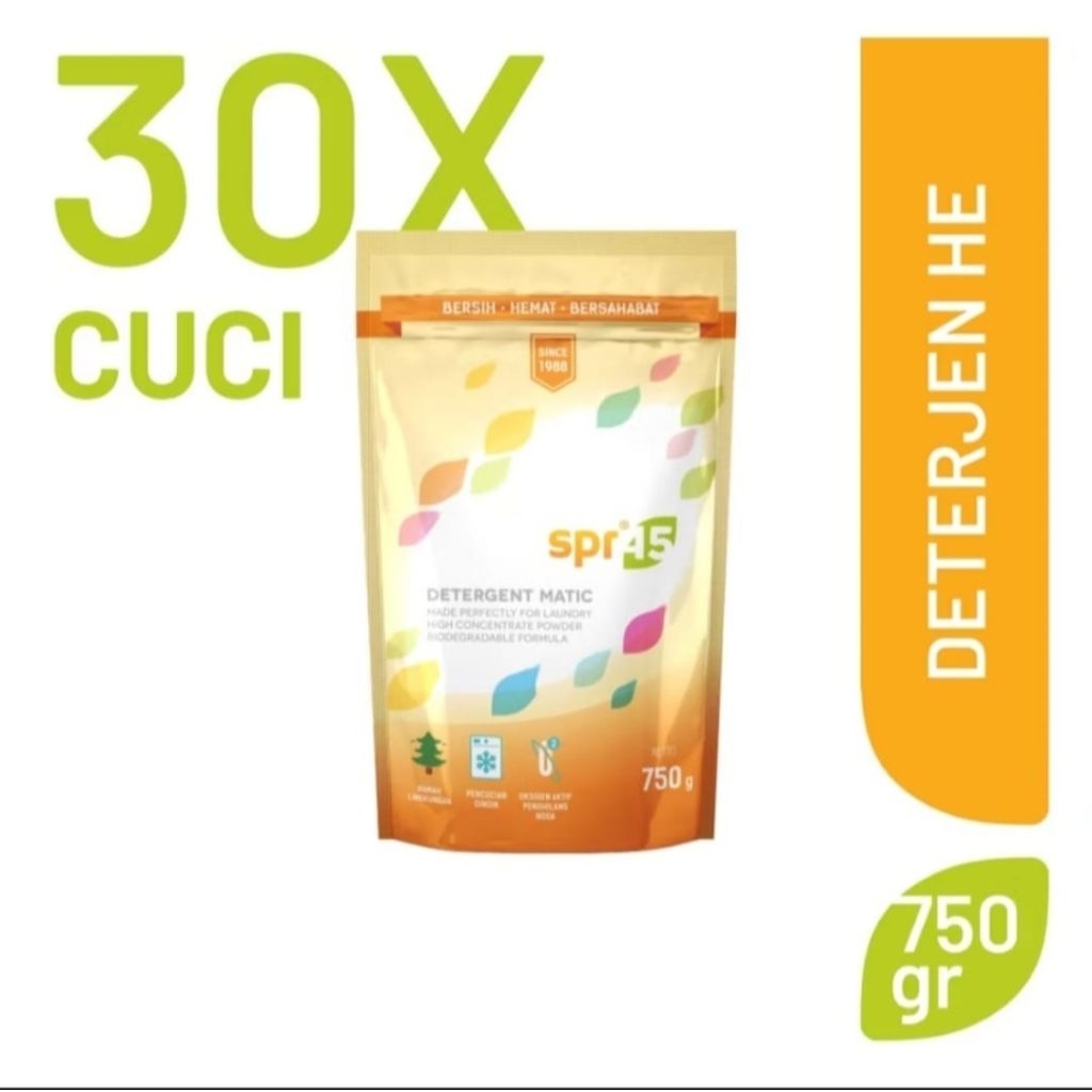DETERGENT MATIC SPR 45 750 GRAM - DETERGEN LAUNDRY SPR 45