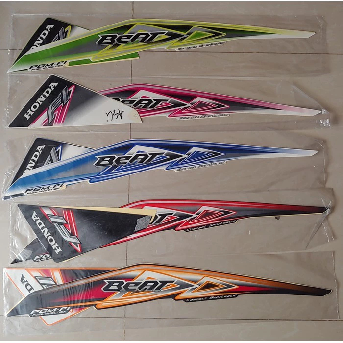Set Stiker Striping Motor Honda Beat FI 2013-2015 Desain Original