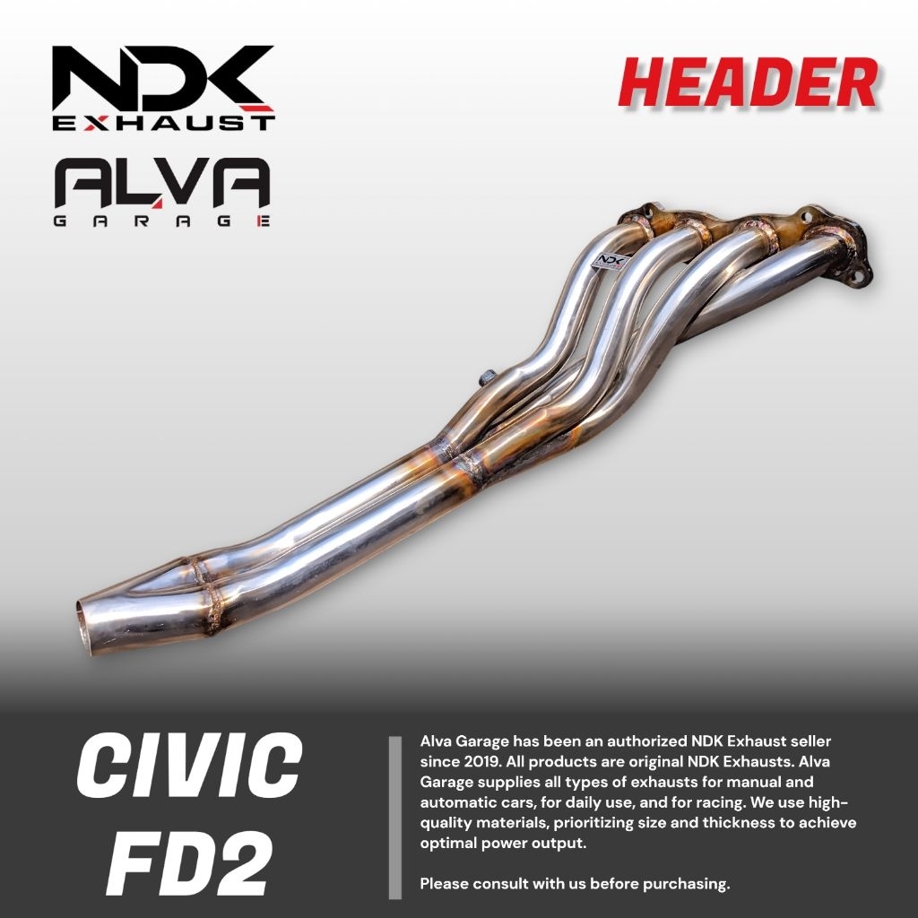 HEADER CIVIC FD2 421 KNALPOT MOBIL RACING HONDA CIVIC FD2 MERK NDK EXHAUST