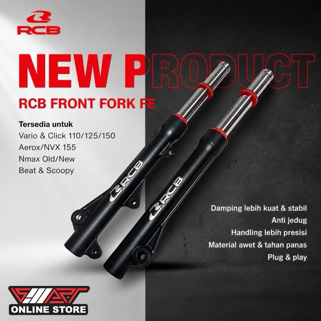 RCB - Front Fork FE SHOCK DEPAN RCB  ( RCB Original Product )