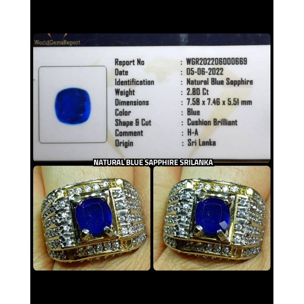 original batu mulia blue sapphire ceylon HQ