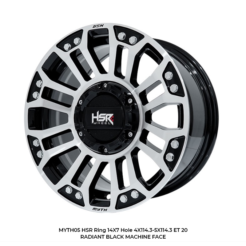 Velg Mobil Original HSR Myth05 Ring14 Avanza, Kijang , L300 ,Grand Max
