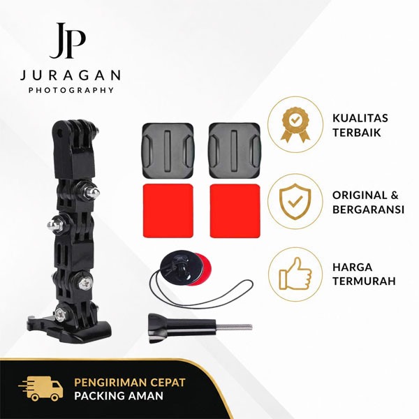JP Mounting Helm Mount Helm Motor Full Face for GoPro & Action Camera
