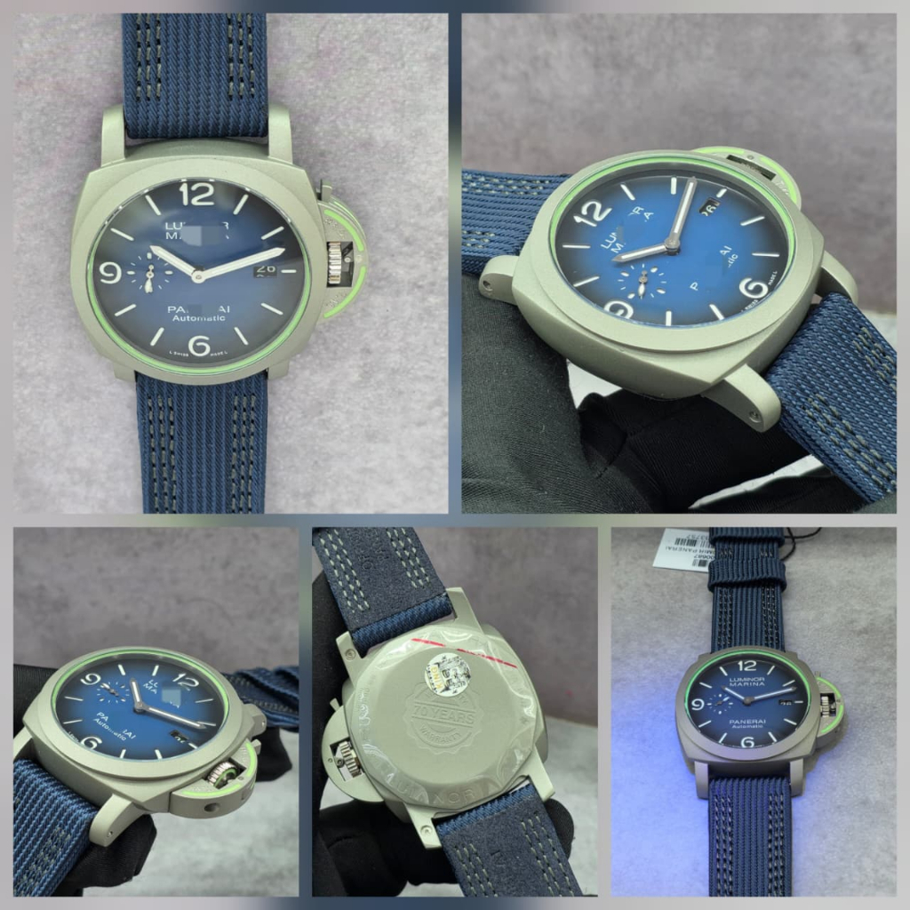 New jam tangan pria Pane Luminor marina 44MM Automatic swiss eta more colours