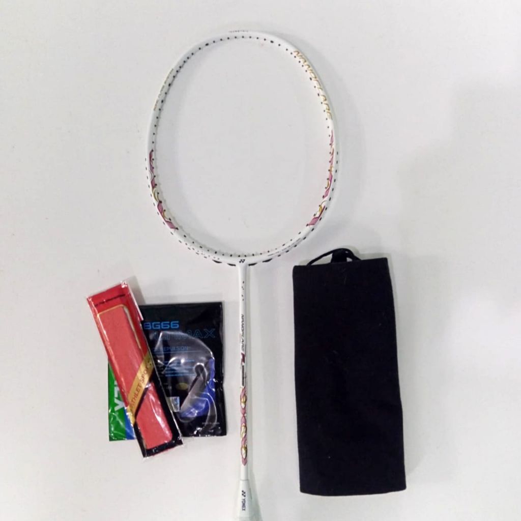 Raket Bulu tangkis JAPAN YONEX NANOFLARE PL TERBARU Badminton Tarikan 28 lbs Lengkap full set Bonus 