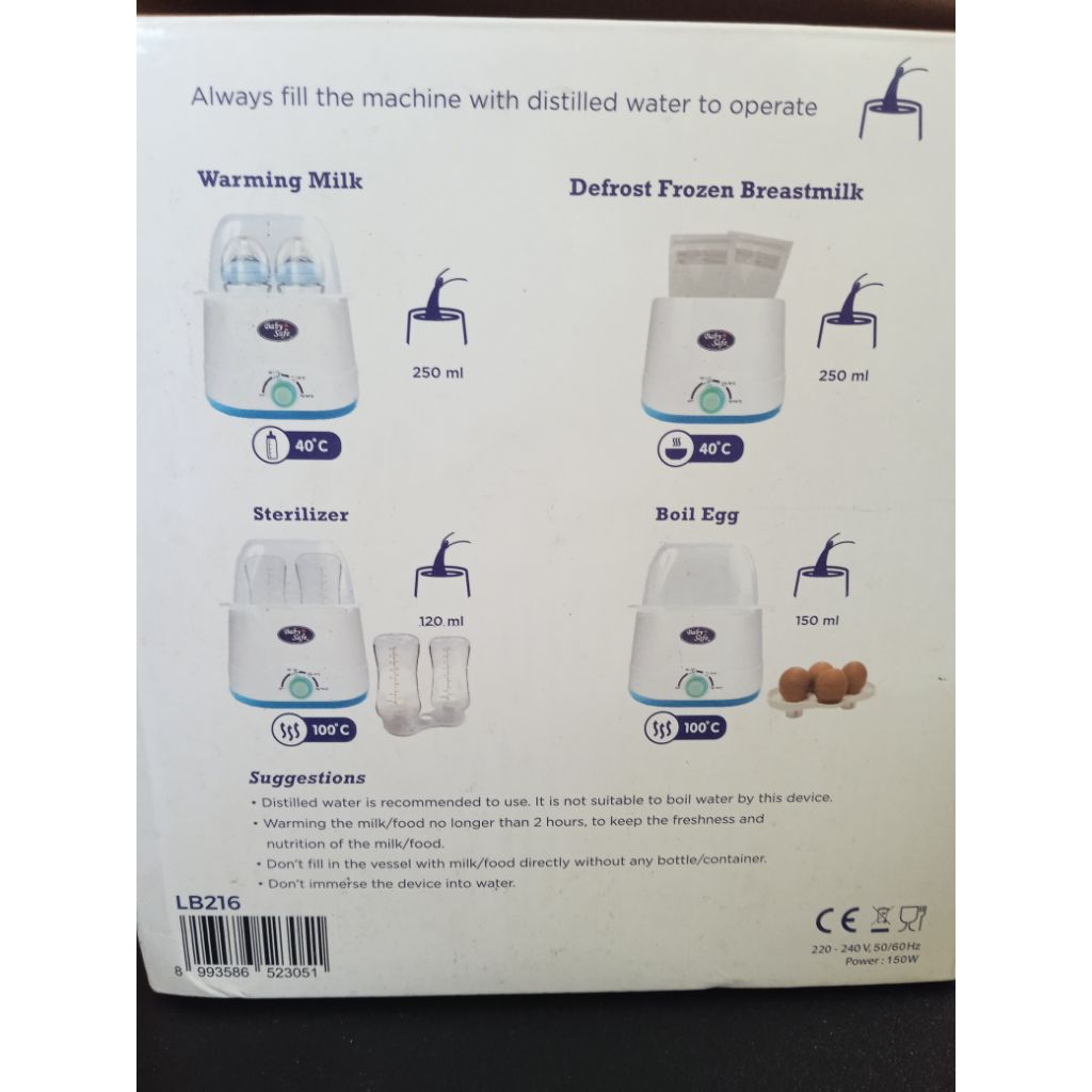 Twin Bottle Warmer Babysafe