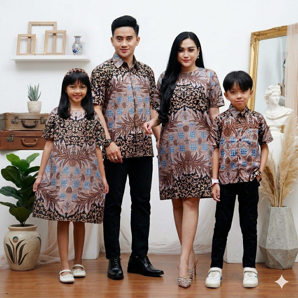 BAJU BATIK KELUARGA IMLEK | BAJU IMLEK | BATIK DRESS NATAL
