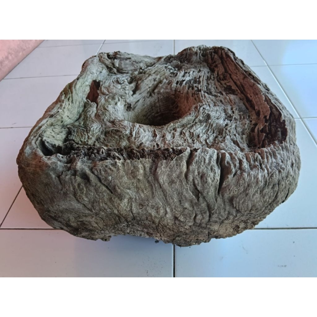 lumpang T kotak asli Gembol kayu jati tua kuno lawas antik