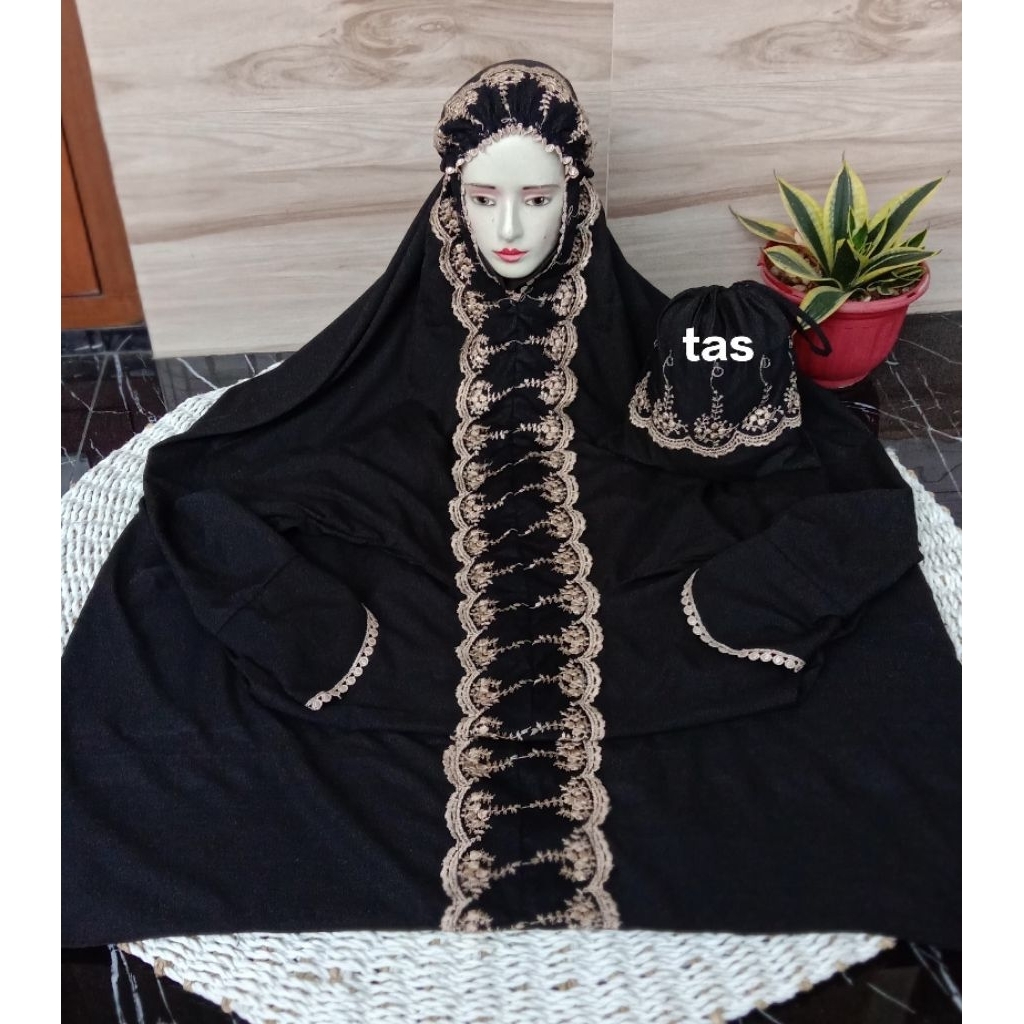 MUKENA TERUSAN DEWASA RENDA ARABIAN