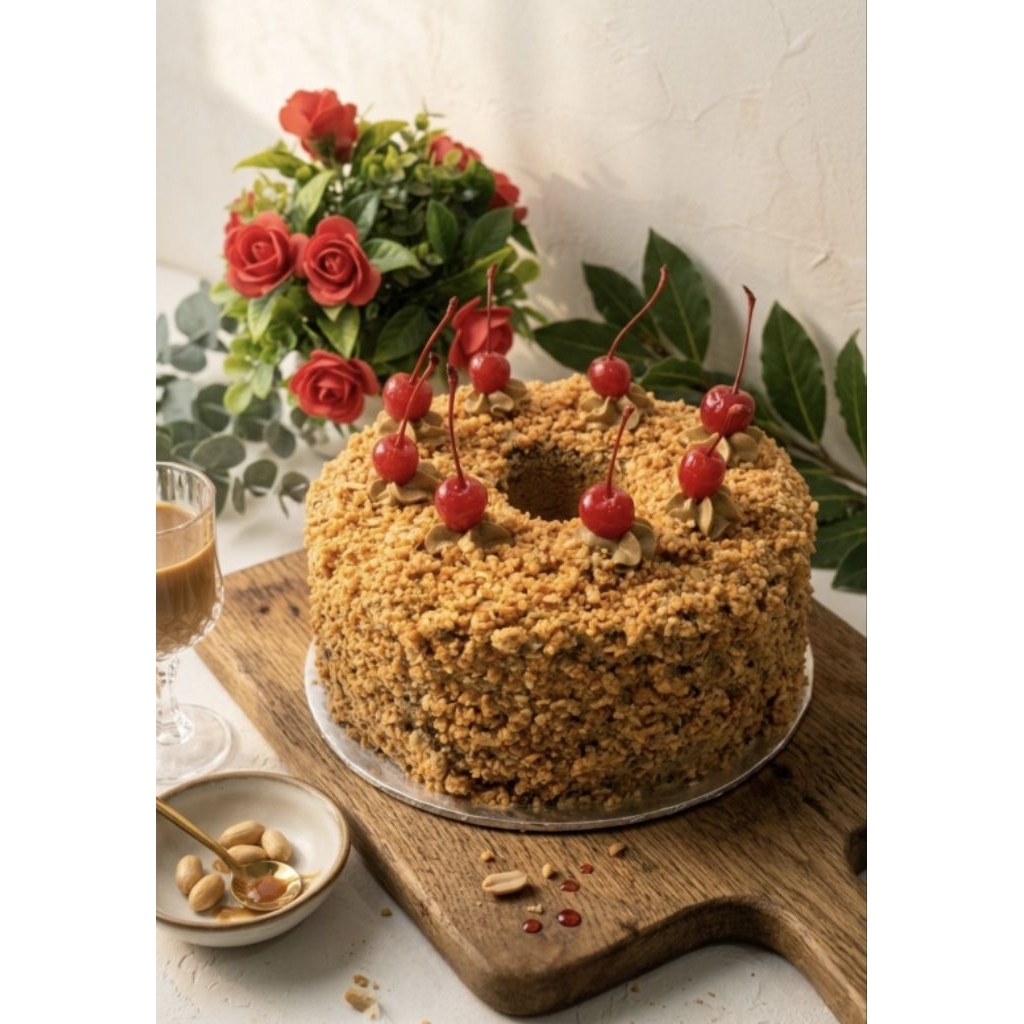 Mocca Nougat Chiffon Cake