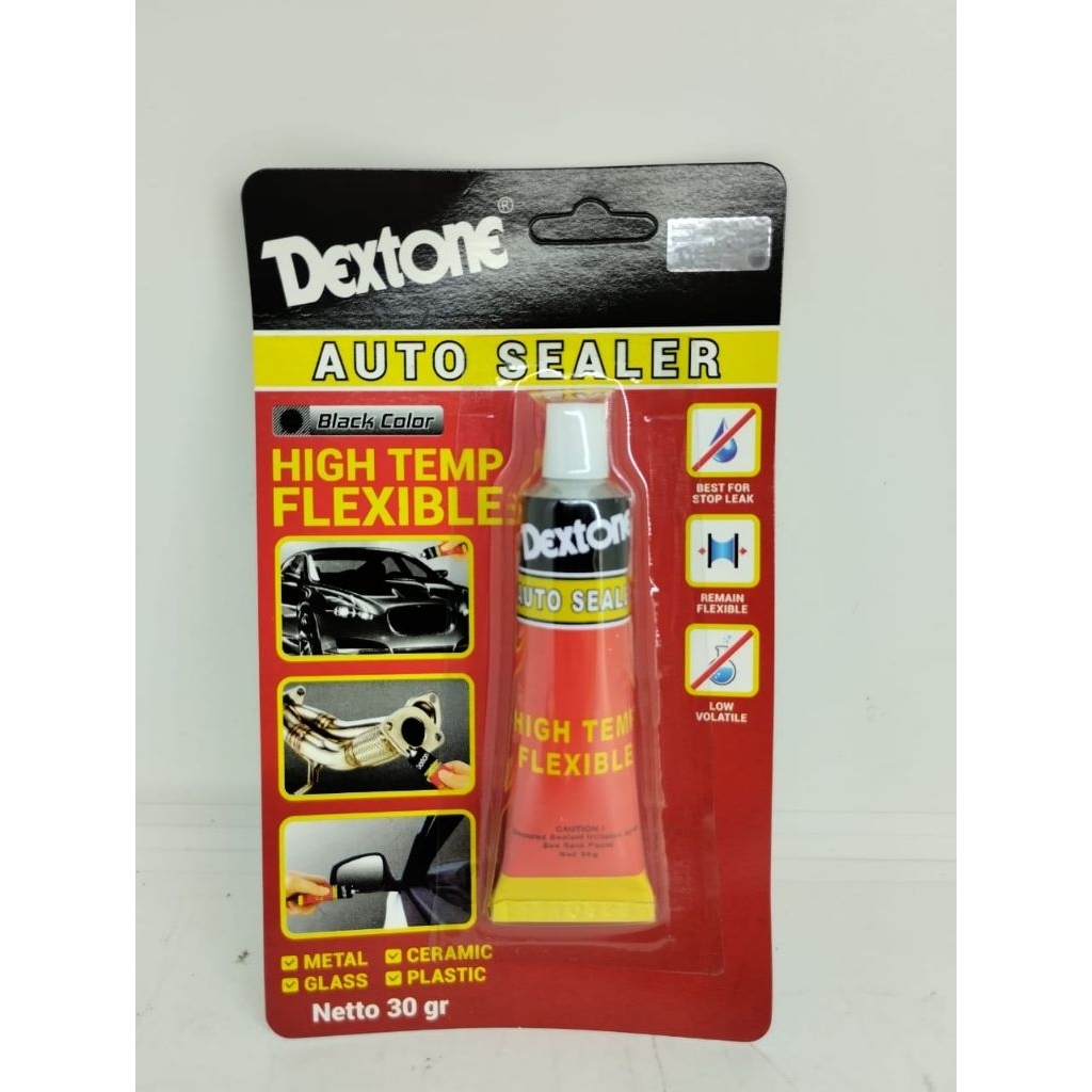 Dextone auto sealer 30gr sealant silikon hitam