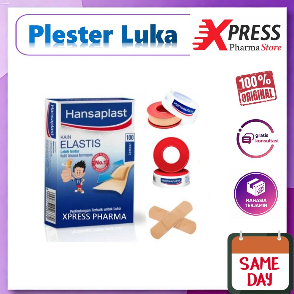 XPRESS  Hansaplast DUS Biasa / Jumbo / Roll Rool Plester 5 m 1 m Hansaplas