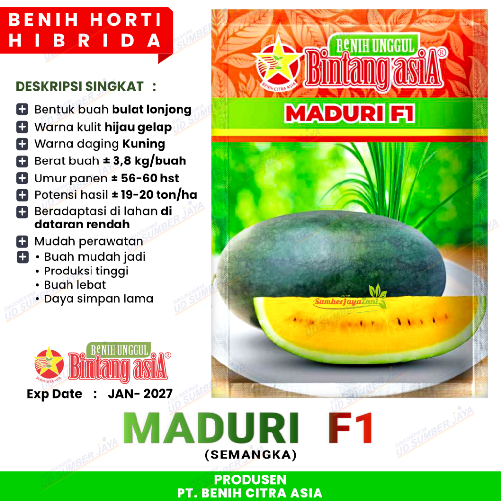 Semangka Maduri F1  & Big Maduri isi 20Gr