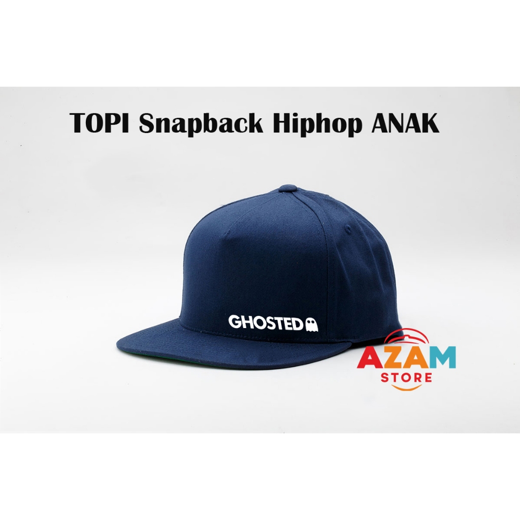 TOpi Snapback Hiphop Anak TK SD Outdoor Ghosted