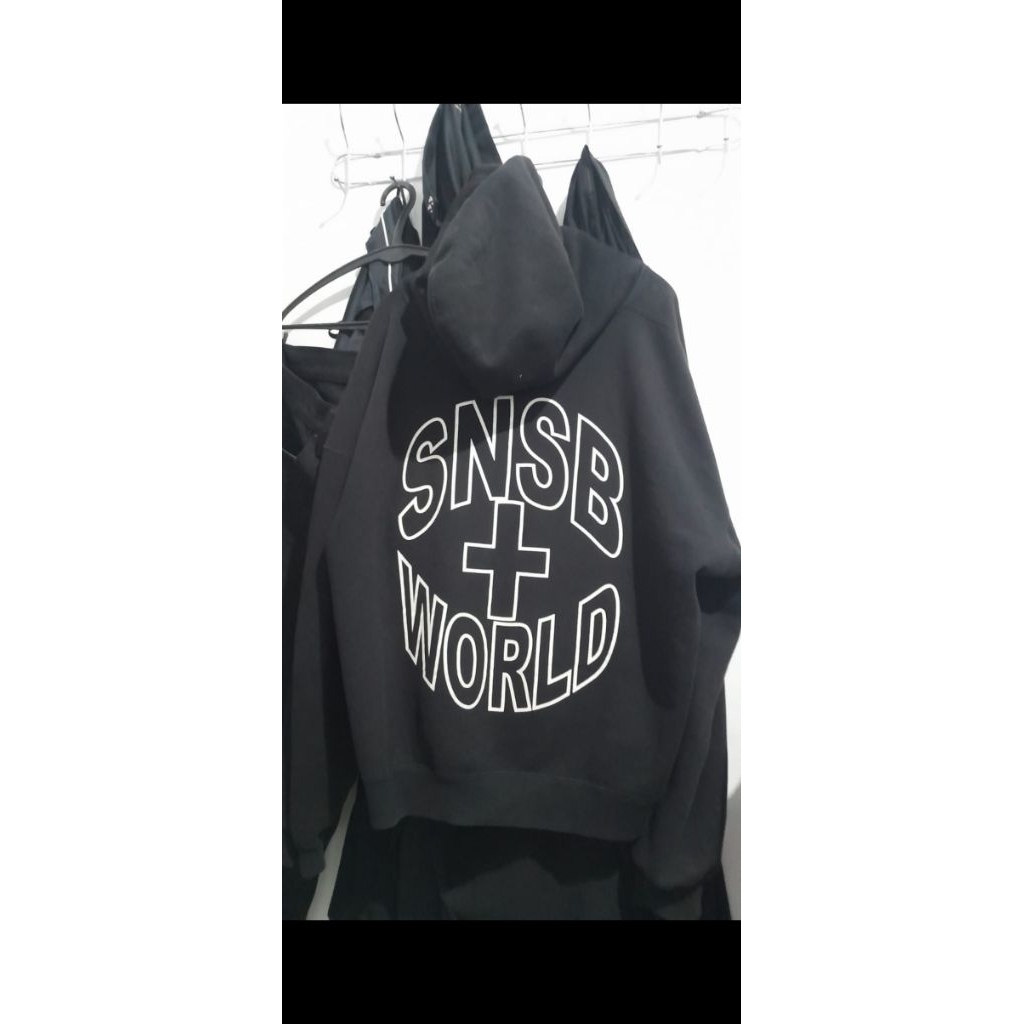 Sweater Hoodie SNSB World Road Boxy Fit Unisex