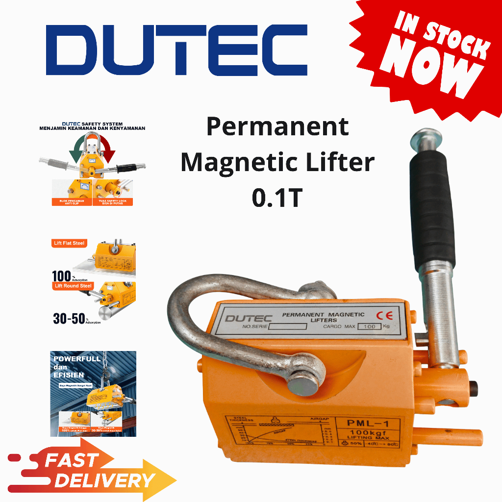 Permanent Magnetic lifter 100 KG / Magnet angkat plat dan besi/lifting
