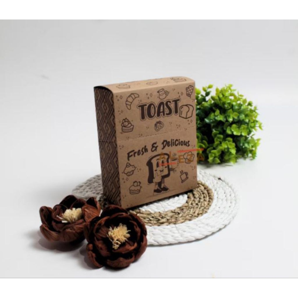 Toast Box Motif / Dus Roti Bakar/ Toast Tra
Dus Roti Bakar / Box Roti Toast / Kemasan Roti