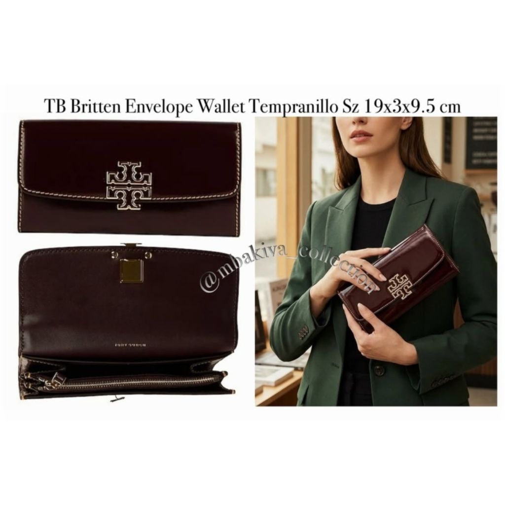 TB Britten Envelope Wallet Tempranillo