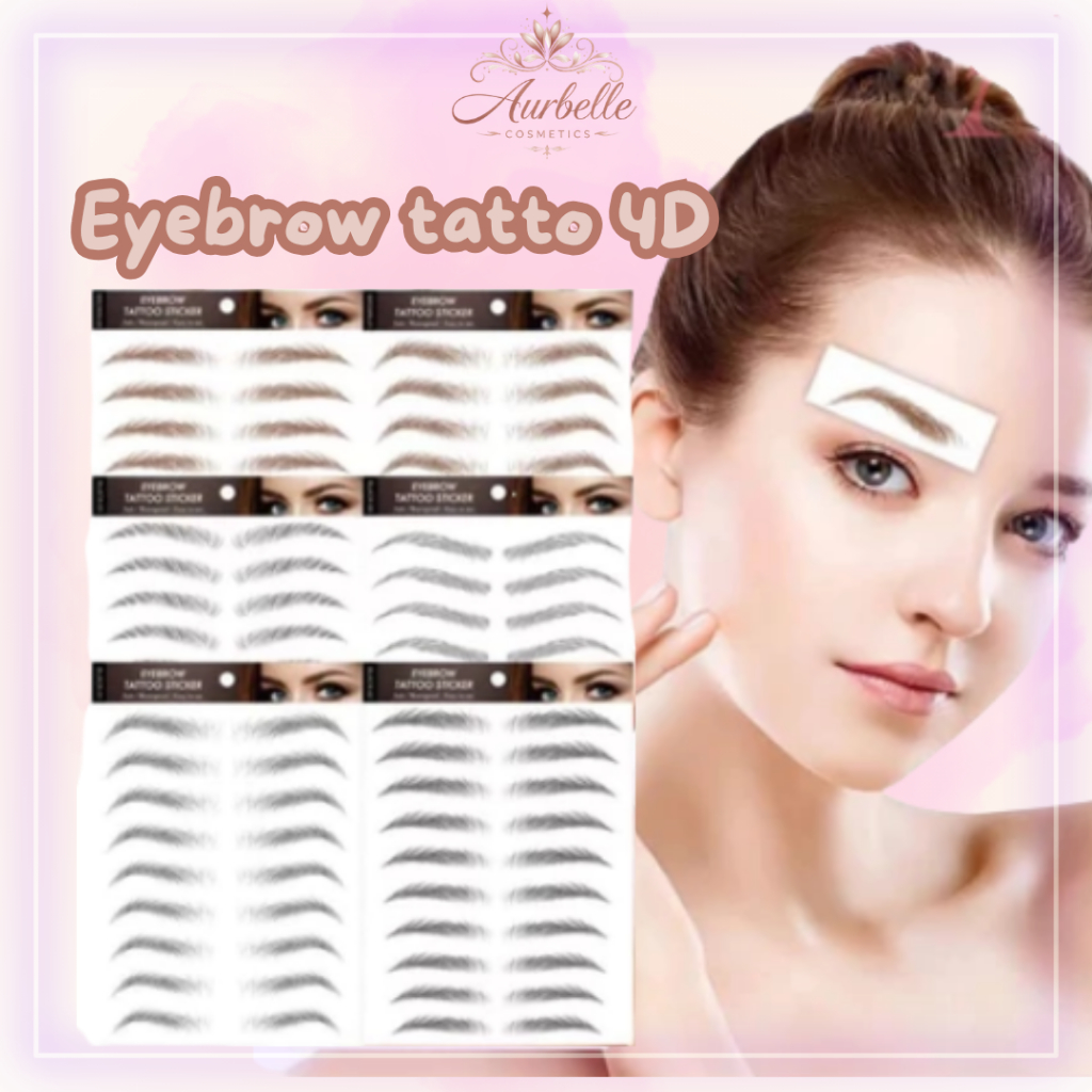 4D Eyebrow Tattoo Stiker Alis Waterproof Natural Instant Sulam Alis XX011