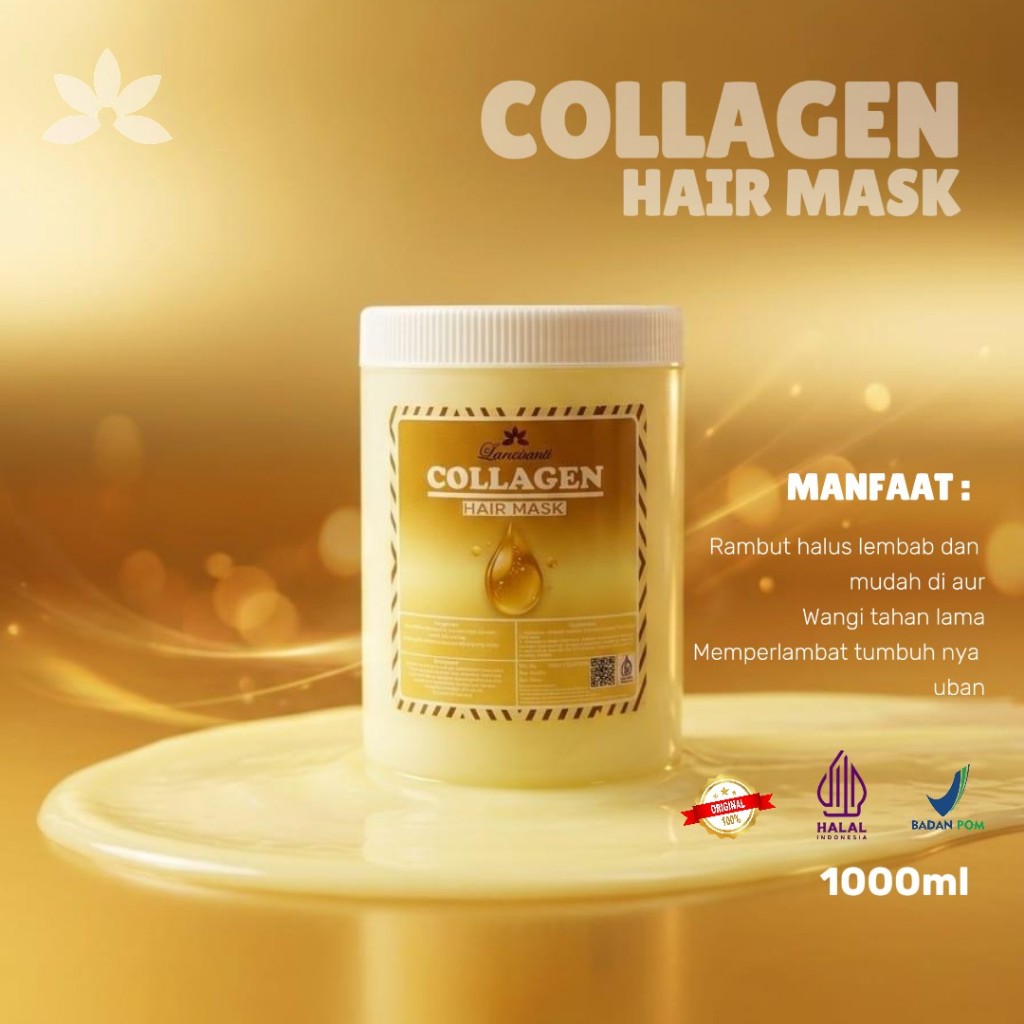 HAIR MASK COLLAGEN BPOM HALAL 1 KILO Merawat kerusakan rambut