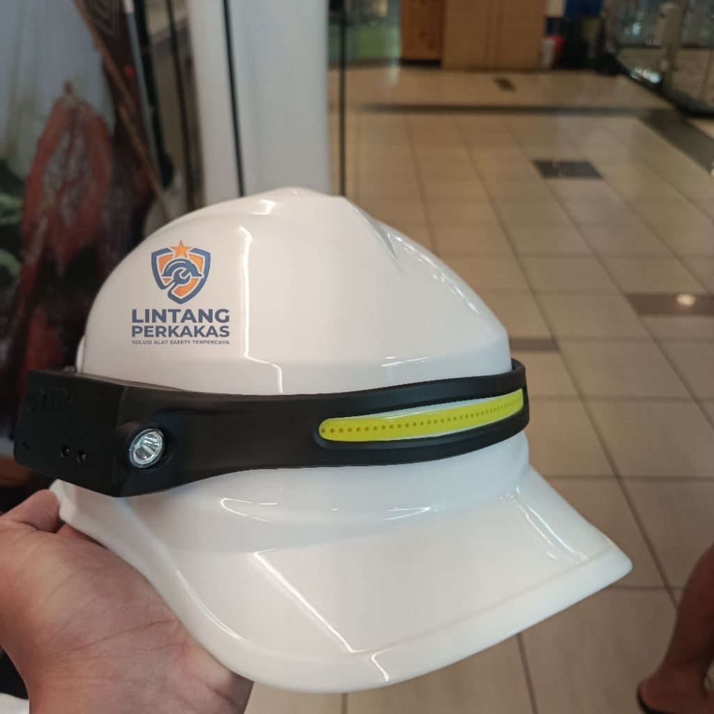 Head Lamp Helm Safety / Senter Kepala 2 Mode / Senter Helm Proyek