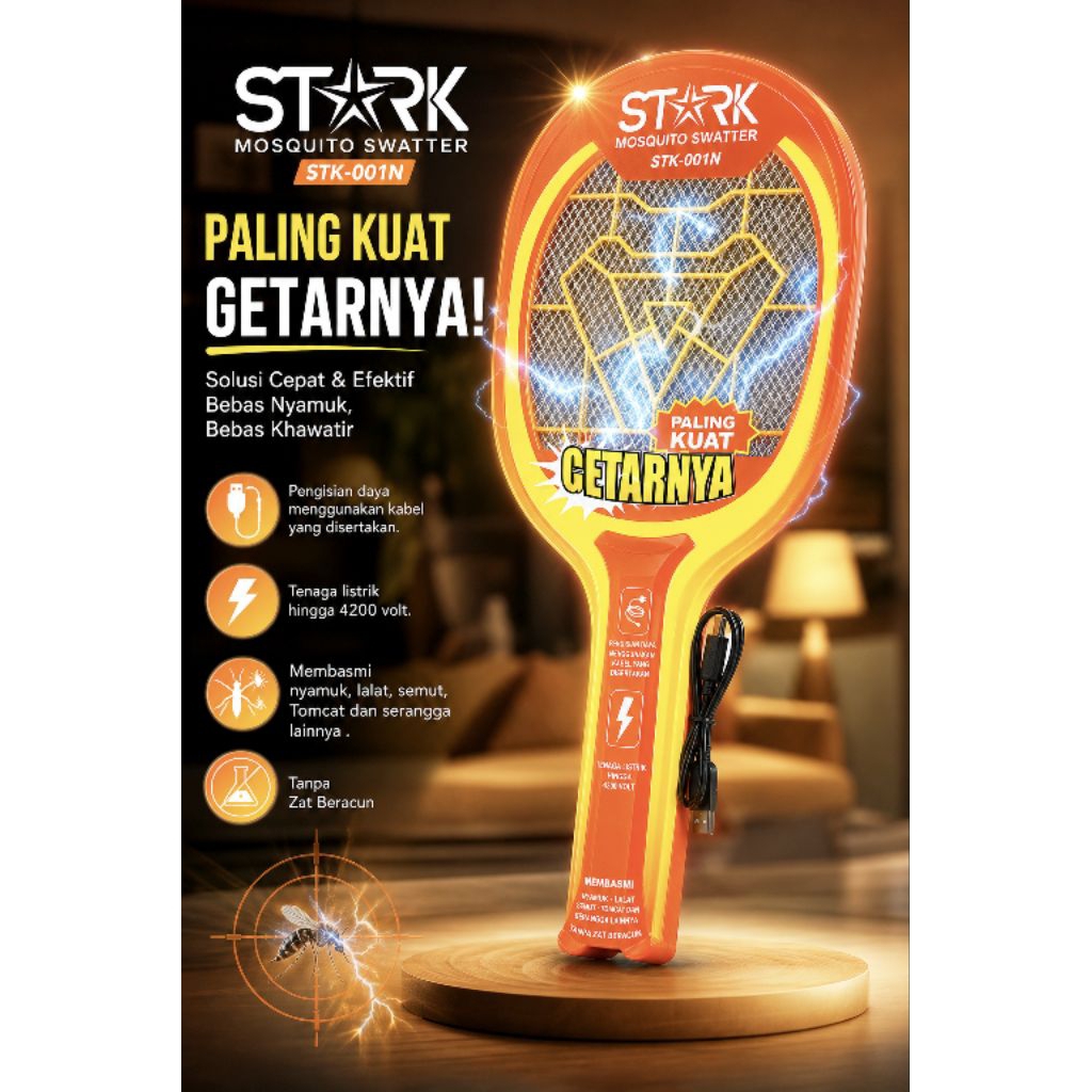 raket STARK  pembasmi serangga ,nyamuk ,Tomcat dll