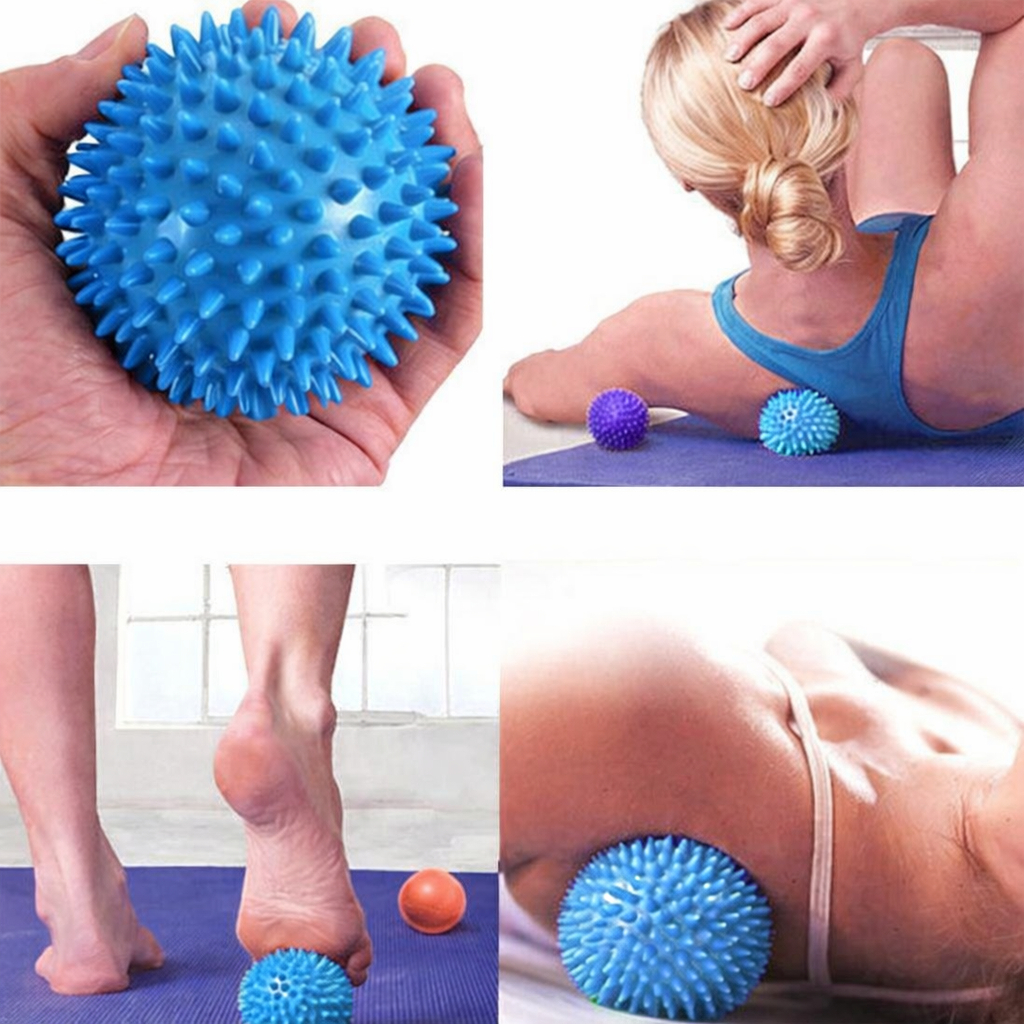 Kang Gege Care - Bola Terapi PVC Spiky Massage Ball Sport Fitness/ Bola Duri Refleksi Kaki Tangan Pu