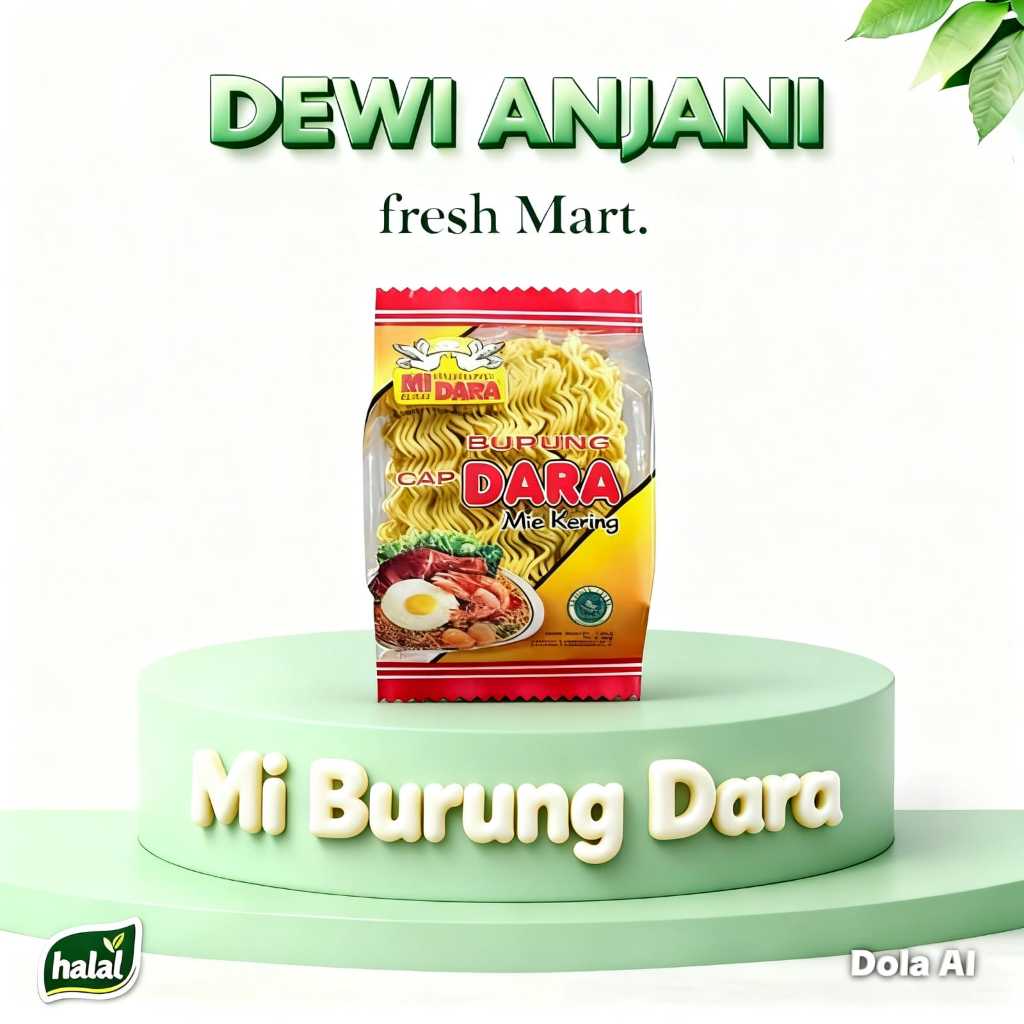 Mie kuning Kering cap Burung Dara 136g - mie DARA MERAH