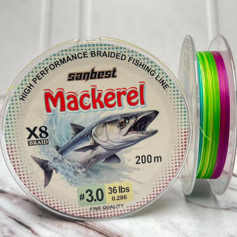Senar PE 200 meter X8 Sanbest Mackerel