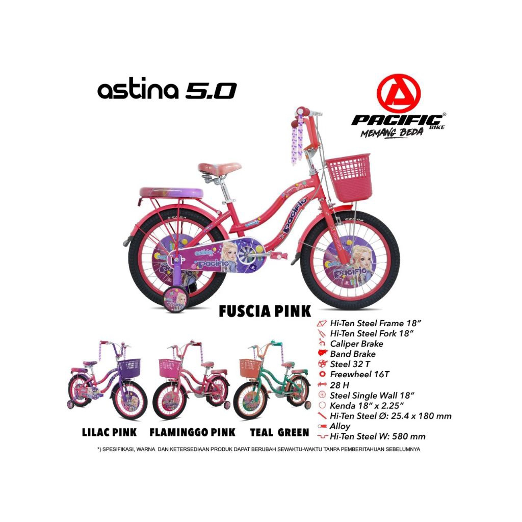 16 INCH SEPEDA ANAK CEWEK MINI 16 FAMILY PACIFIC ELEMENT