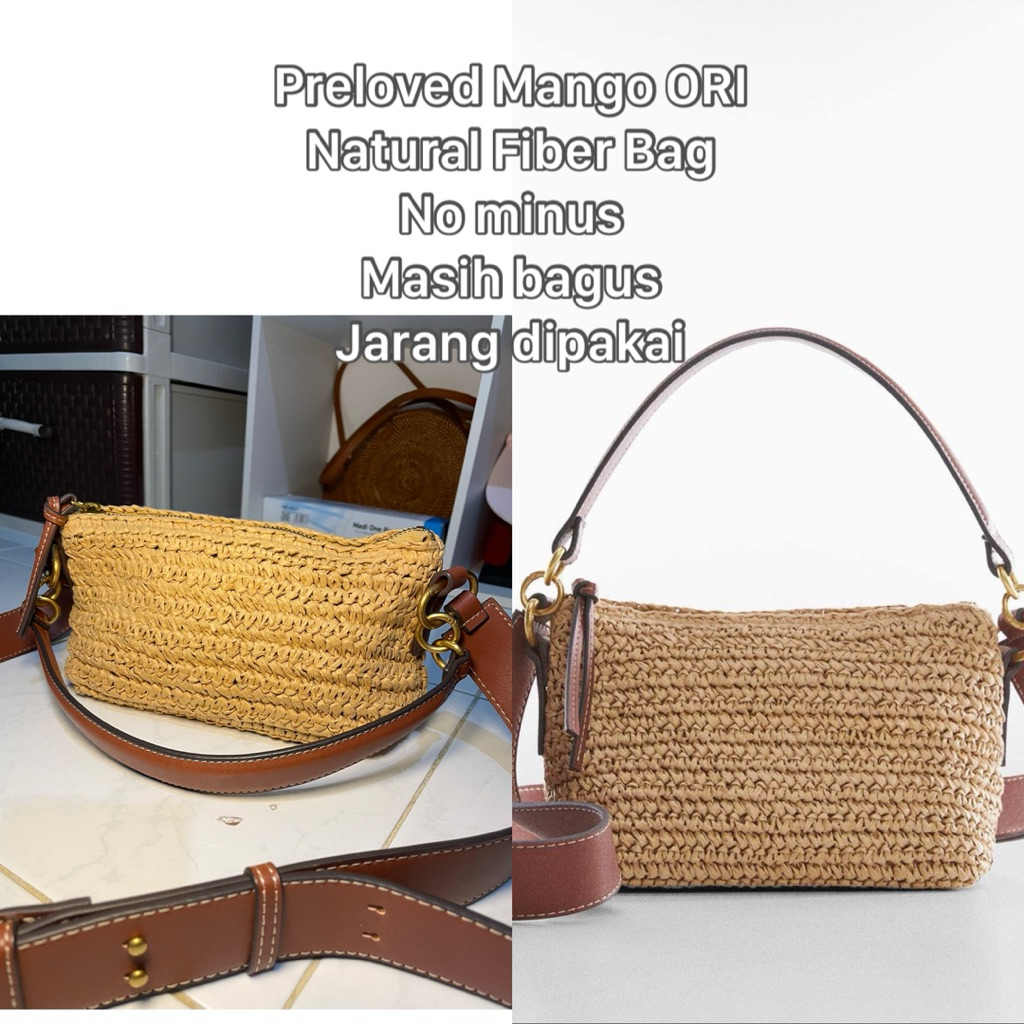 preloved tas mango ori natural fiber bag