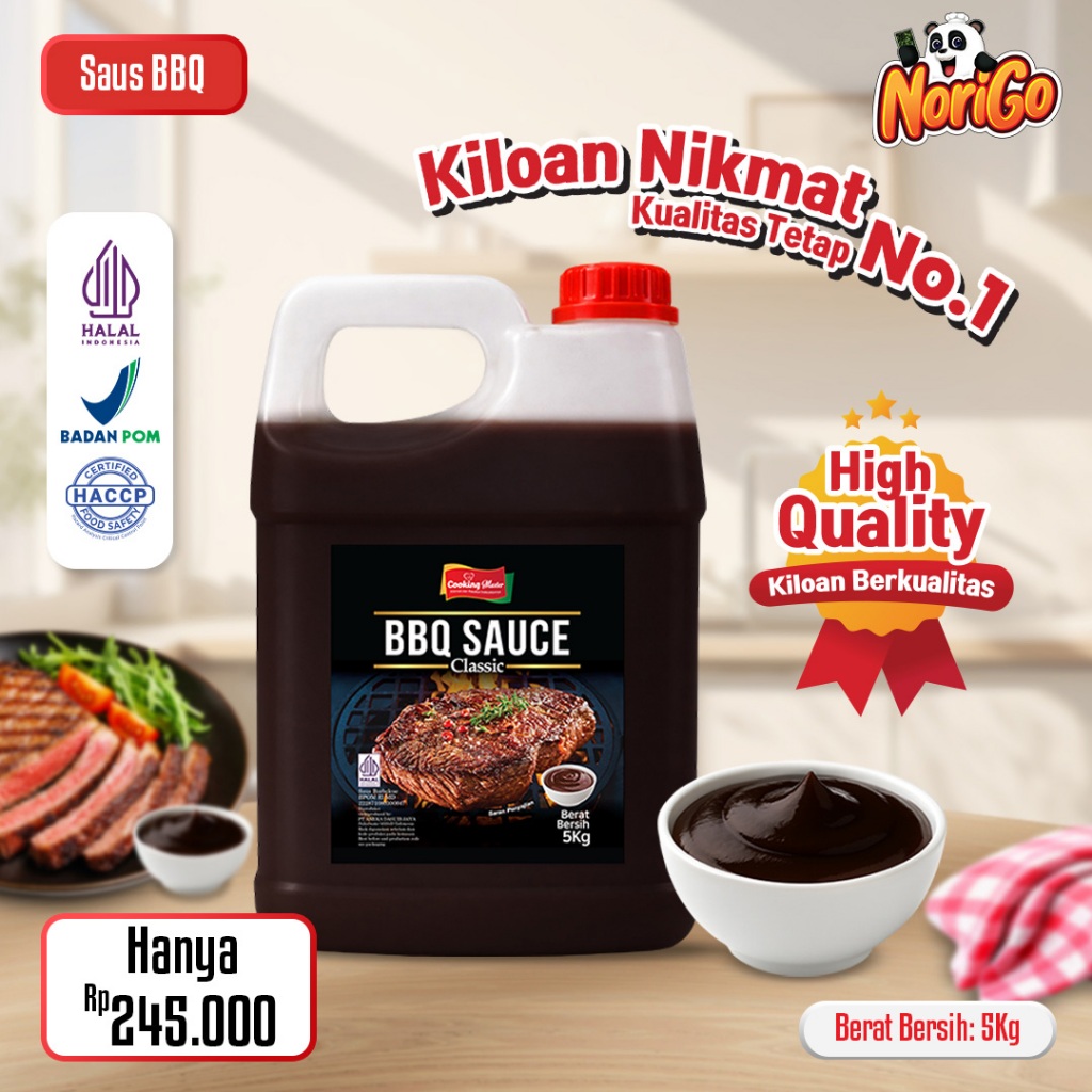 [HALAL] Saus BBQ korea 5KG / Sauce daging BBQ STEAK