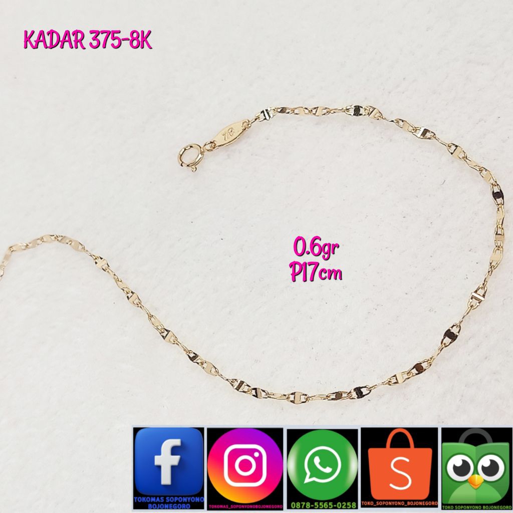GELANG BIJI TIMUN KADAR 375-8K