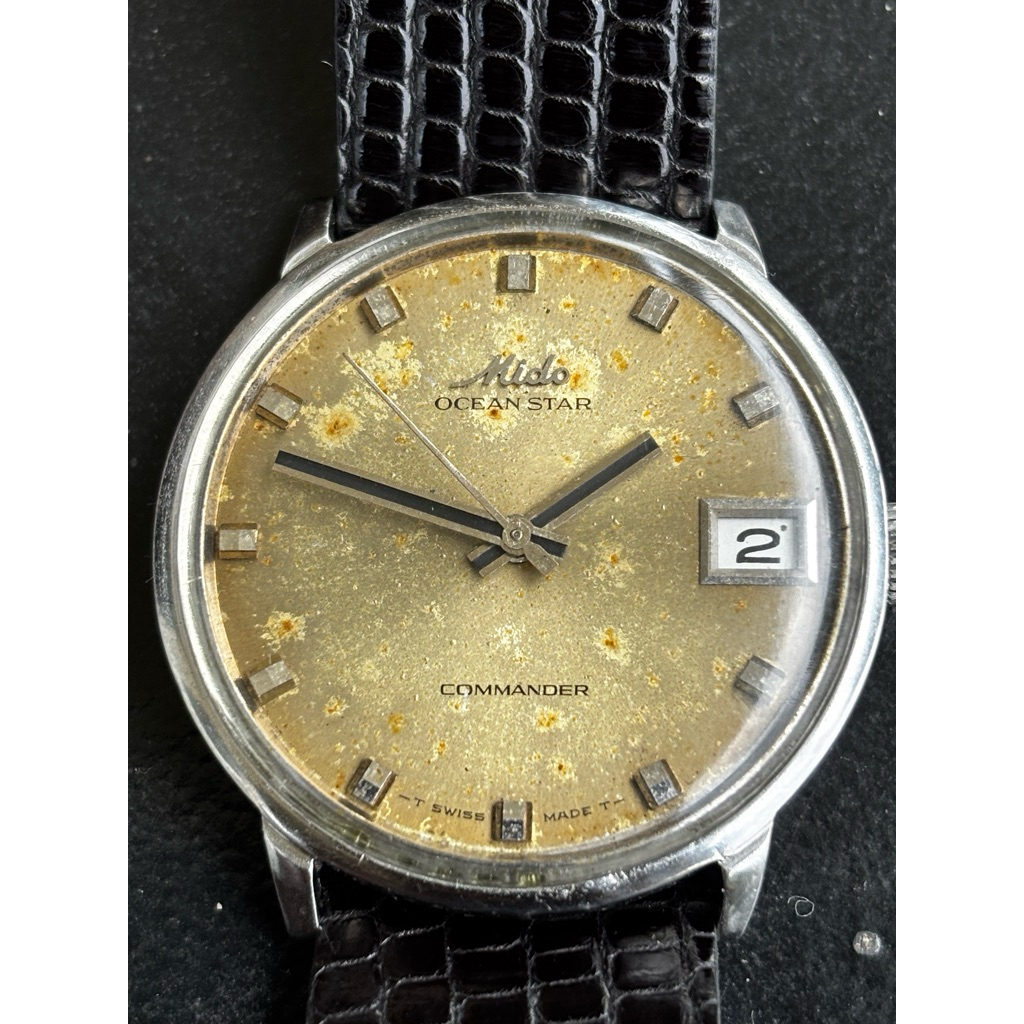 Jam Tangan Vintage Tahun 1965 MIDO Ocean Star Commander Caliber 1147 Automatic kondisi Normal