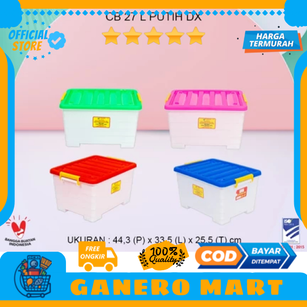 Kontainer Box Tebal Plastik Beroda 27-100 Liter SL Plastic