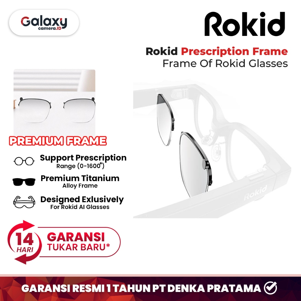 Rokid Glasses Prescription Frame Of Rokid Glasses For Rokid Ai Glasses Garansi Resmi