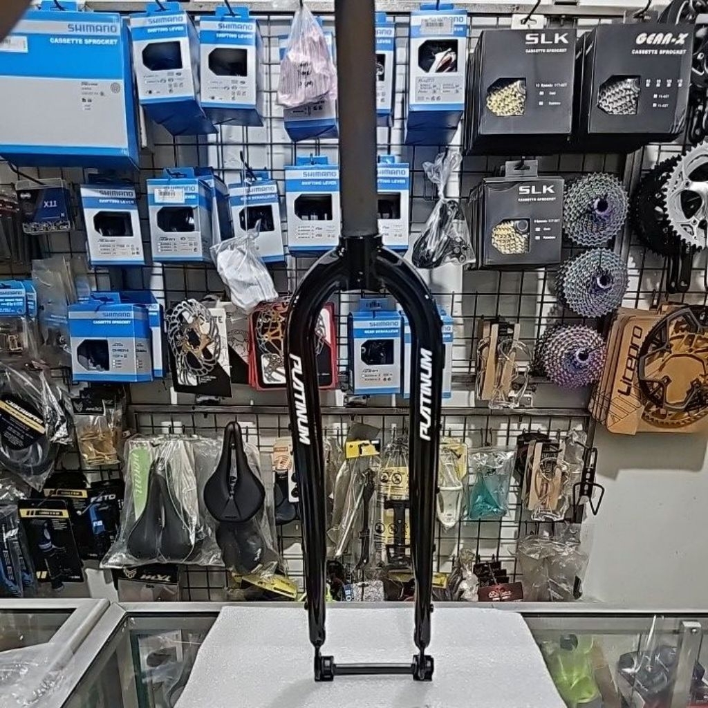 Fork Rigid Gravel 26 27.5 29 700C Disc Brake Platinum Oversize 28.6 Black Steel