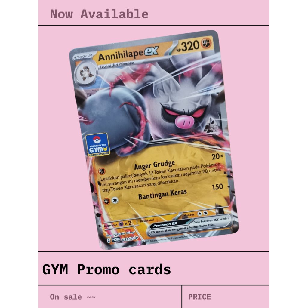 kartu pokemon GYM Promo mix